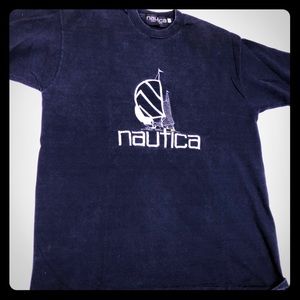 Vintage Nautica Men’s T-Shirt Sz Large Good Used